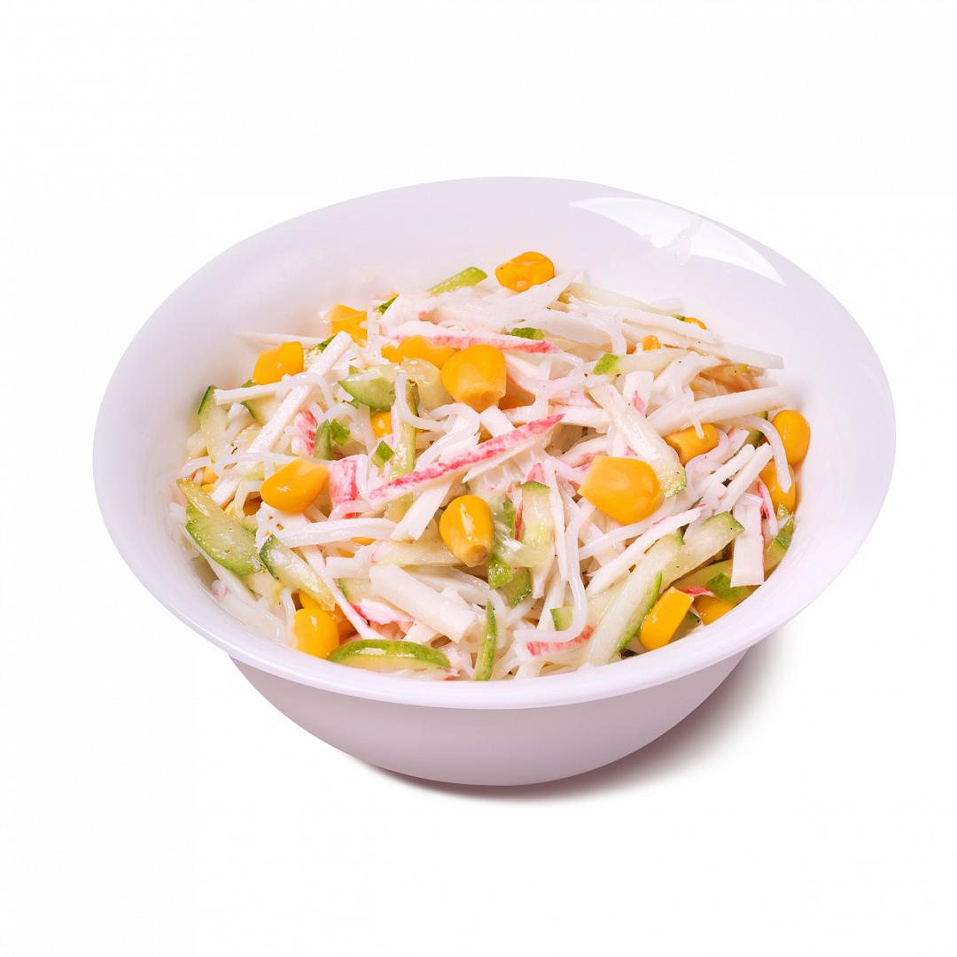 С фунчезой и крабовыми палочками